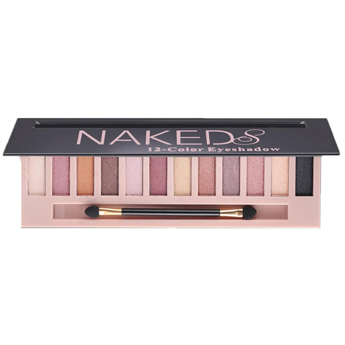 Nude Eyeshadow Palette, 12 Colors Matte & Shimmer, 2 Pack