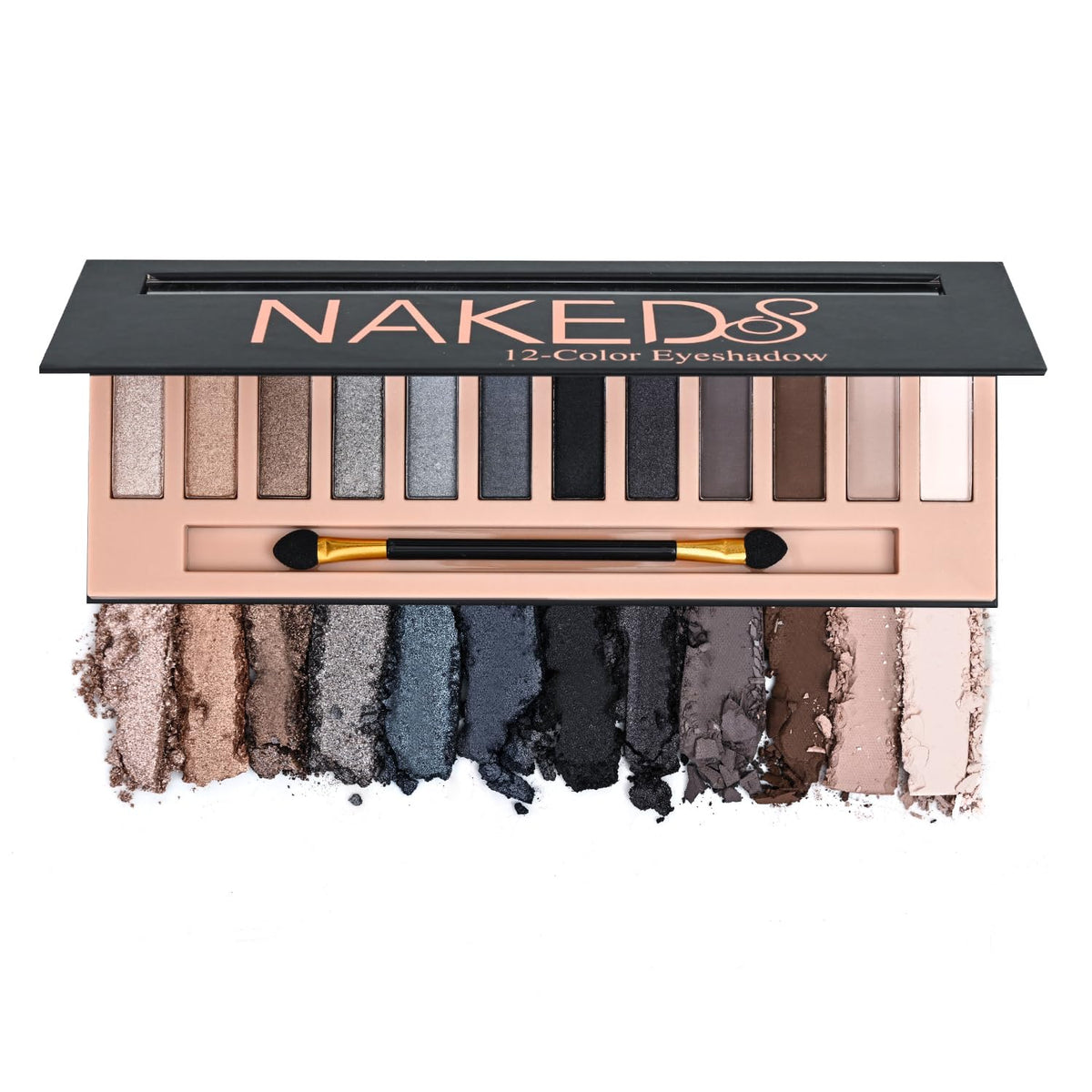 Nude Eyeshadow Palette, 12 Colors Matte & Shimmer, 2 Pack